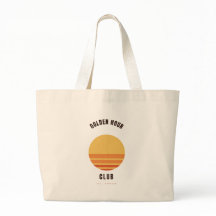 Golden Hour Club Retro Sunset Jumbo Tas