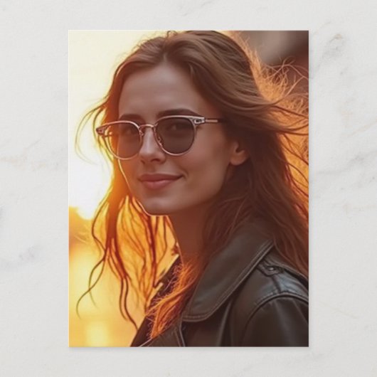 Golden Hour Elegance Briefkaart (Voorkant)