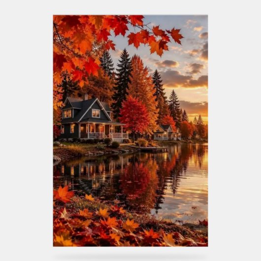 Golden Hour Lakeside Cabin (Recto)