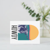 Golden Hour Longhorn Briefkaart (Staand voorkant)