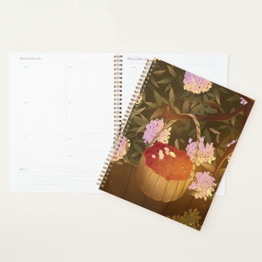 Golden Hour Raspberry Basket Planner (Display)