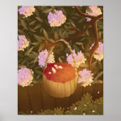 Golden Hour Raspberry Basket Poster (Voorkant)