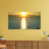 Golden Hour Sail Canvas Afdruk (Insitu (Woonkamer))
