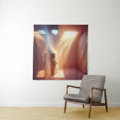 Golden Hour Slaapkamer Glow – Gezellige Droomkern  Wandkleed (In Situ (horizontaal))