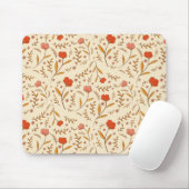 Golden Hour Study | Retro Ogee Floral Mouse Pad Muismat (Met muis)