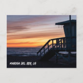 Golden Hour Sunset - Marina Del Rey, Californië Briefkaart (Voorkant)