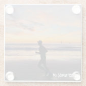 Golden Hour Sunset - Venice Beach, Californië Glazen Onderzetter (Achterkant)