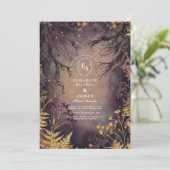 Golden Hour Woodland Romance Kaart (Staand voorkant)