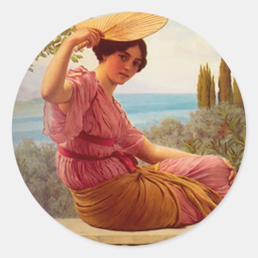 Golden Hours Ronde Sticker (Voorkant)