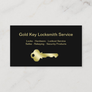 Golden House Key Locksmith Visitekaartje