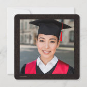 Golden Impression Photo Graduation Invitation (Dos)