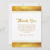 Golden In Our Hearts Photo Merci Sympathie (Dos)