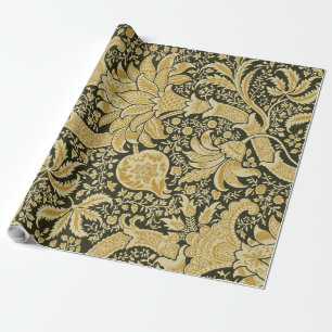 Golden Indian Pattern, William Morris Cadeaupapier
