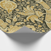 Golden Indian Pattern, William Morris Cadeaupapier (Hoek)