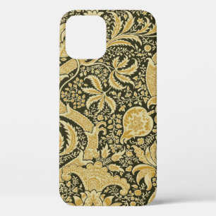 Golden Indian Pattern, William Morris iPhone 12 Hoesje
