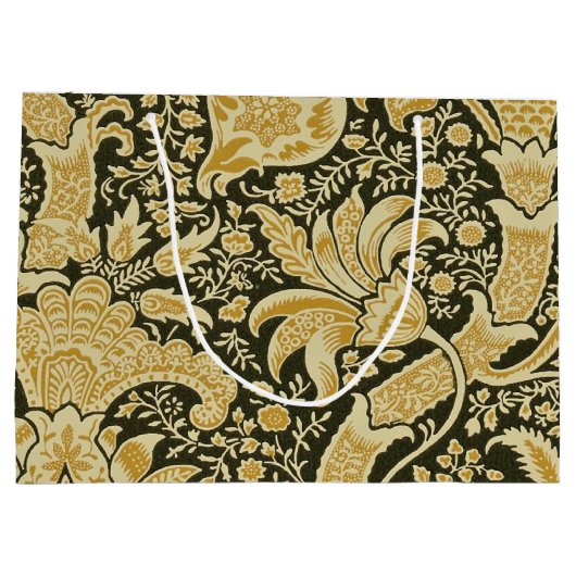 Golden Indian Pattern, William Morris Groot Cadeauzakje (Achterkant)