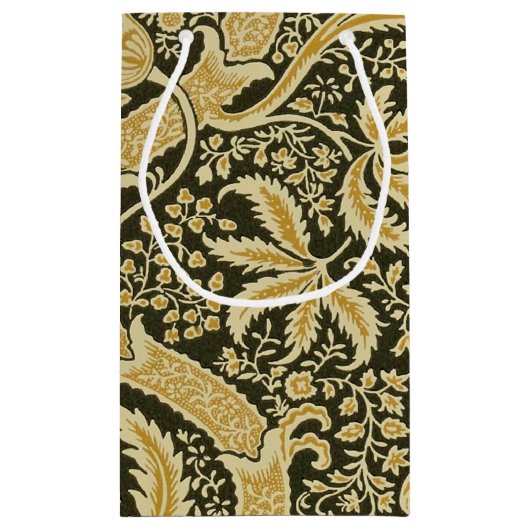 Golden Indian Pattern, William Morris Klein Cadeauzakje (Achterkant)