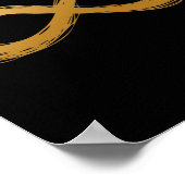 Golden Infinity Neurodiversity Symbool - Autisme w Poster (Hoek)