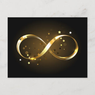 Golden Infinity-symbool Aankondigingskaart