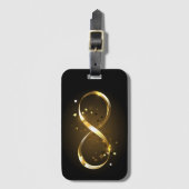 Golden Infinity-symbool Bagagelabel (Voorkant (verticaal))