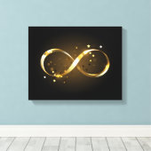 Golden Infinity-symbool Canvas Afdruk (Insitu (Houten vloer))