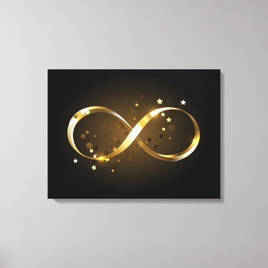 Golden Infinity-symbool Canvas Afdruk (Voorkant)