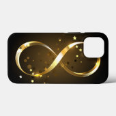 Golden Infinity-symbool Case-Mate iPhone Case (Achterkant (horizontaal))