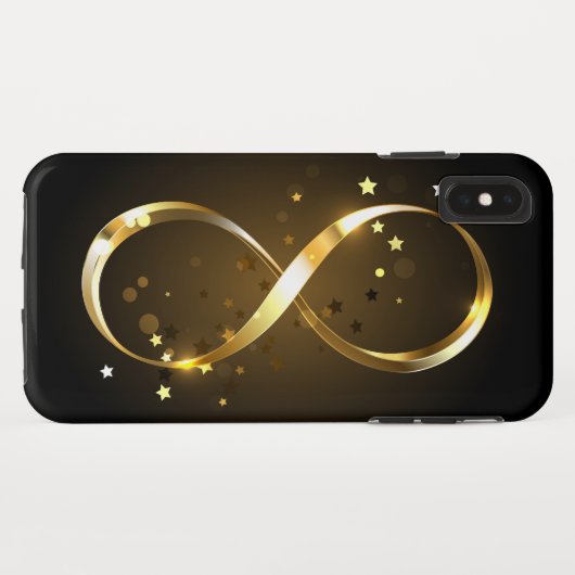 Golden Infinity-symbool Case-Mate iPhone Case (Achterkant (horizontaal))