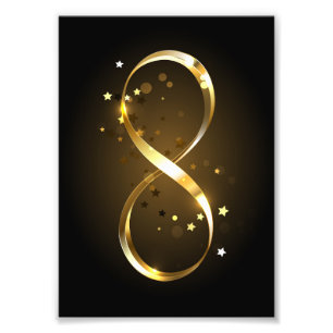 Golden Infinity-symbool Foto Afdruk