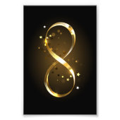 Golden Infinity-symbool Foto Afdruk (Voorkant)