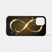 Golden Infinity-symbool iPhone Hoesje (Achterkant horizontaal)