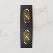 Golden Infinity-symbool Klantenkaartje (Buitenkant ongevouwen)