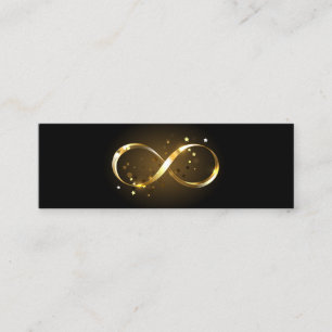 Golden Infinity-symbool Mini Visitekaartje