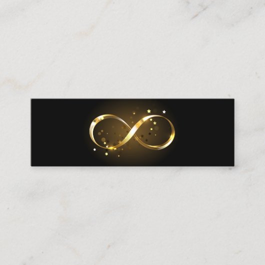 Golden Infinity-symbool Mini Visitekaartje (Voorkant)