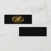 Golden Infinity-symbool Mini Visitekaartje (Voorkant / Achterkant)