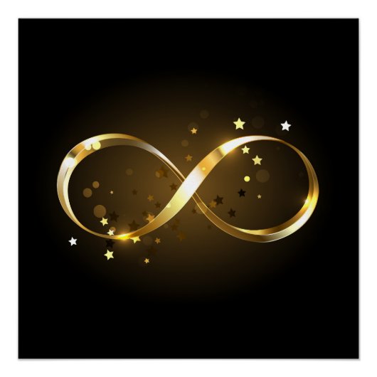 Golden Infinity-symbool Perfect Poster (Voorkant)