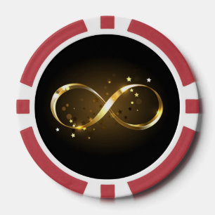 Golden Infinity-symbool Poker Chips