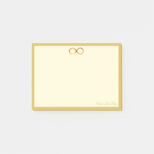 Golden Infinity-symbool Post-it® Notes (Voorkant)