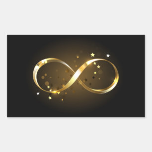 Golden Infinity-symbool Rechthoekige Sticker