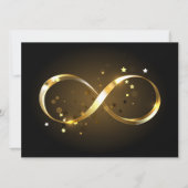Golden Infinity-symbool Save The Date (Voorkant)