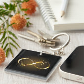 Golden Infinity-symbool Sleutelhanger (Voorkant Rechts)