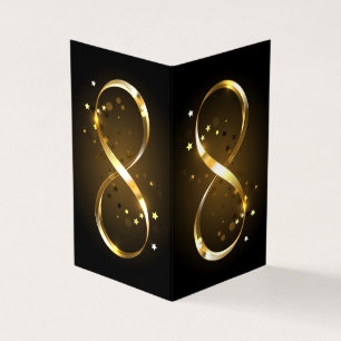 Golden Infinity-symbool Visitekaartjes