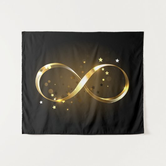 Golden Infinity-symbool Wandkleed (Voorkant (horizontaal))