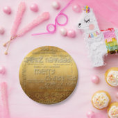 Golden International Kerstmis Navidad Paper Bord (Feest)