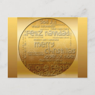 Golden International Kerstnavidad H Briefkaart