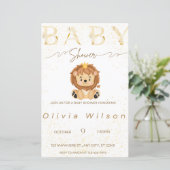 Golden Invitation baby shower, Dier (Staand voorkant)