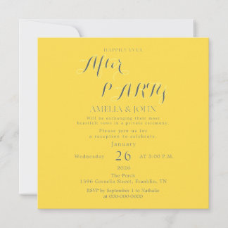 Golden invitation card kaart