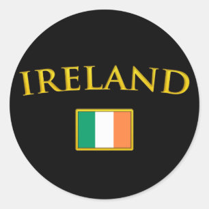 Golden Ireland Ronde Sticker
