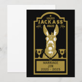 Golden Jackass Award Bedankkaart (Voorkant / Achterkant)