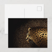 Golden Jaguar Pattern            Briefkaart (Voorkant / Achterkant)